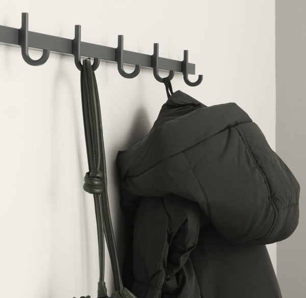 STRING Relief 6 Hook Rail - Grey