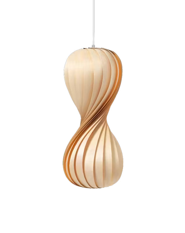 TOM ROSSAU TR-7 Pendant Lamp - Birch Natural 25x55cm - CLEARANCE Forty Percent Discount