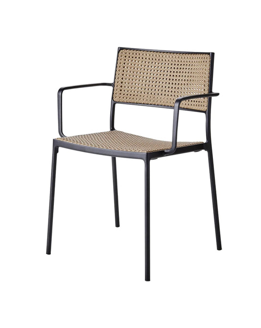 CANE-LINE Less Arm Chair - French Cane - Set of 2pc - 30% OFF