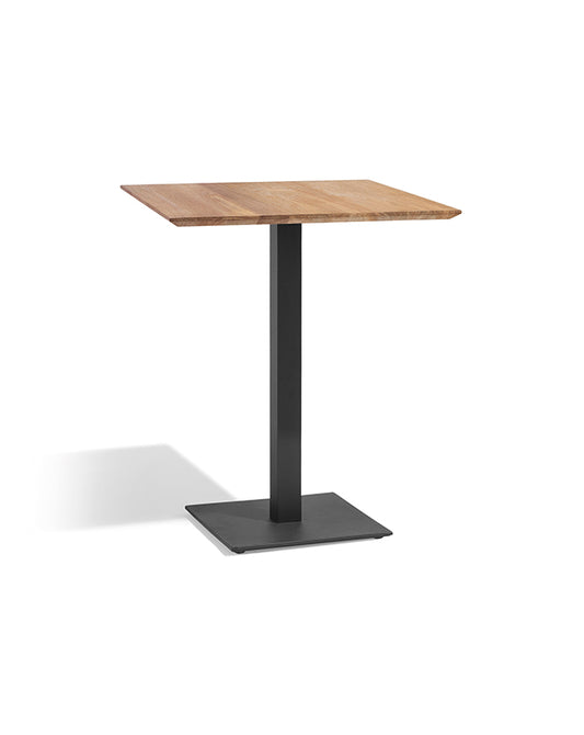 DIPHANO Alexa Bistro - 75x70 Lava Frame, Natural Teak Top - CLEARANCE Fifty Percent Discount