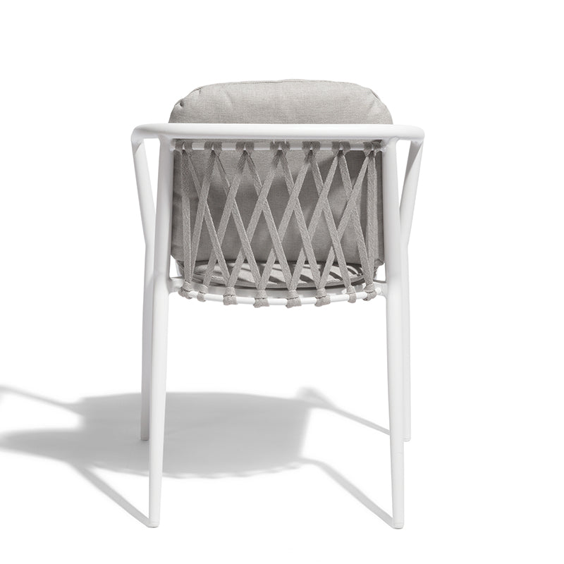 DIPHANO Diamond Dining Arm Chair - White - Set of 4 30% Off