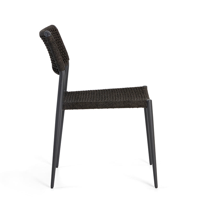 DIPHANO Ray Dining Side Chair - Lava with Graphite - Set of 2 - 30% Off
