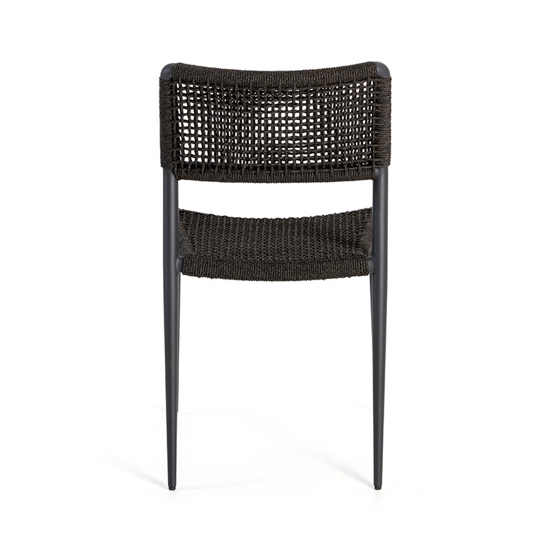 DIPHANO - Set of 6 - Ray Dining Side Chair - Lava with Graphite - CLEARANCE Fifty Percent Discount