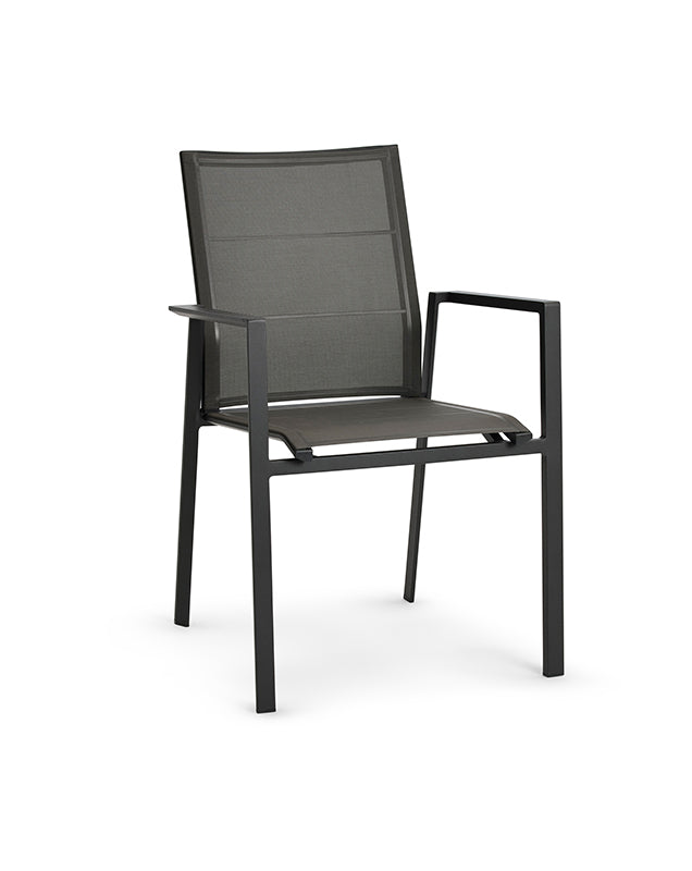 DIPHANO Selecta Dining Arm Chair - Lava with Cafe Batyline® - Set of 2 - 30% Off