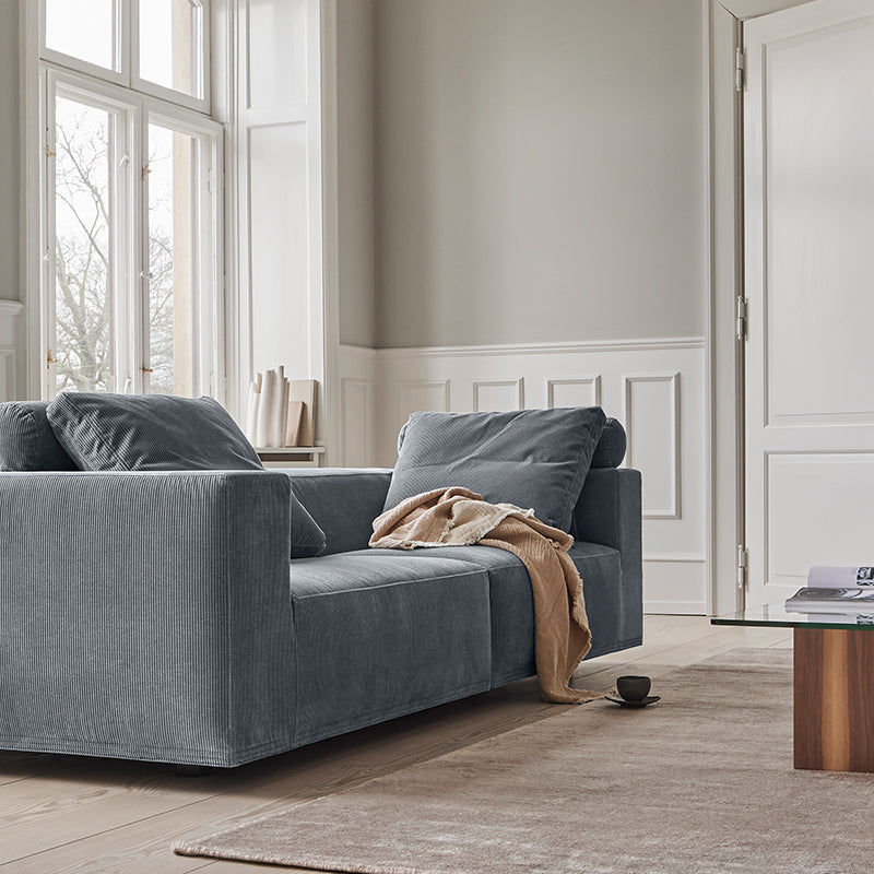 EILERSEN Baseline Sofa - 250 x 100 CM - "Texas" Leather Beige  - CLEARANCE Forty Percent Discount