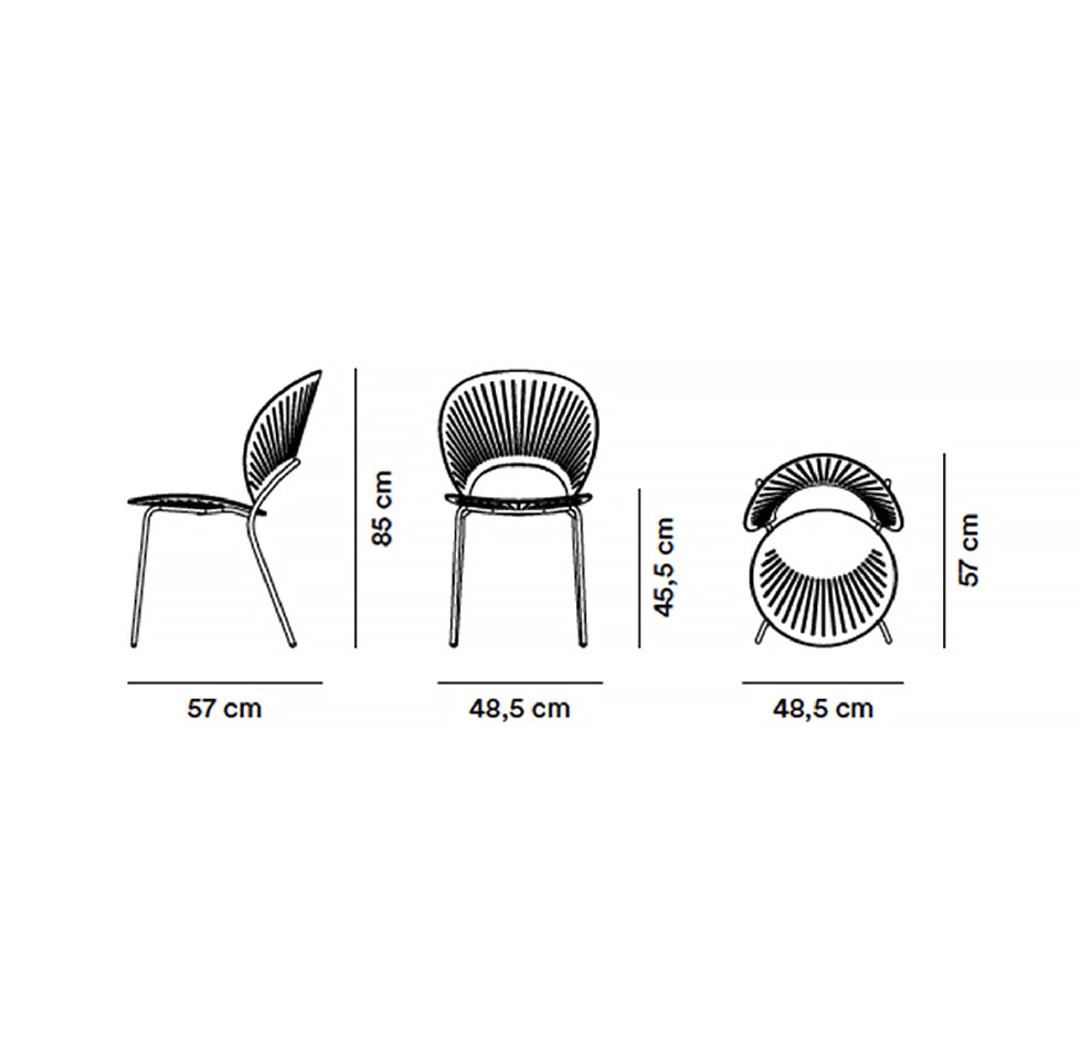 FREDERICIA - Set of 2 - Trinidad Chair - Oak Light Grey - Flint