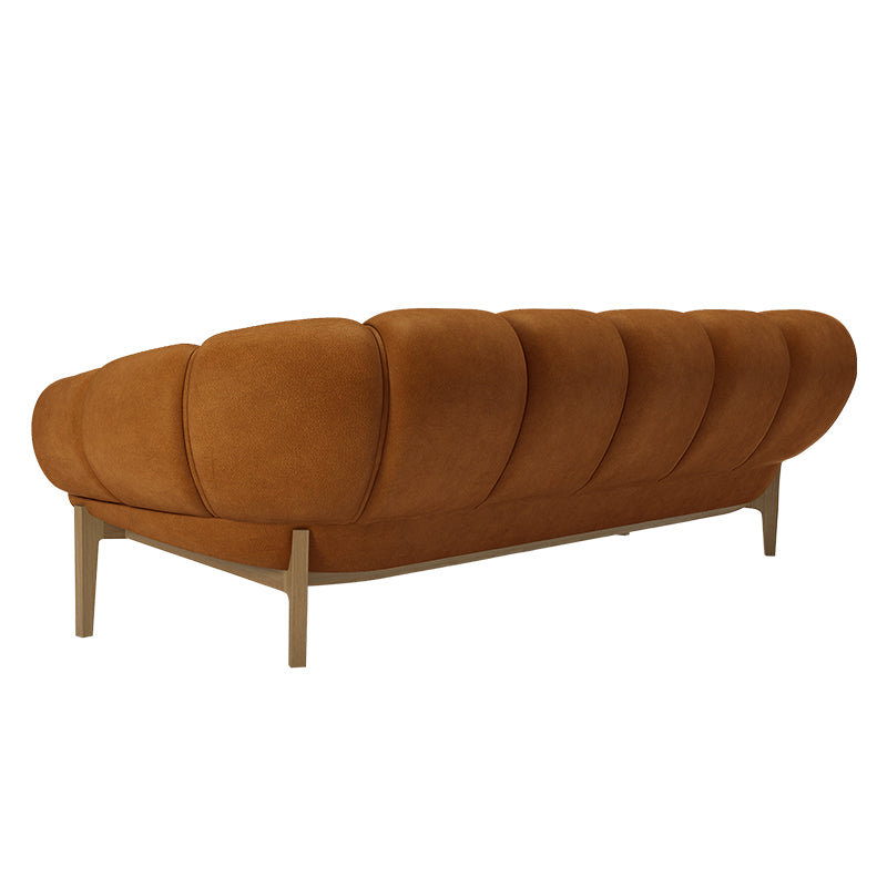 GUBI - Croissant Sofa Three Seater - 230 x 88 CM - Leather, Dark Green - CLEARANCE Fifty Percent Discount