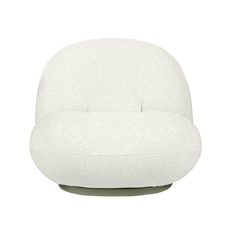 GUBI Pacha Chair OUTDOOR - Fully Upholstered, Moss Gray Swivel Base - Fifteen Percent Discount