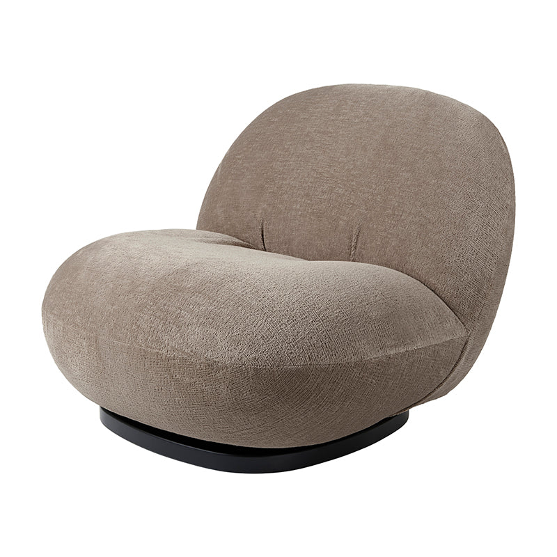 GUBI Pacha Chair - Full Upholstered, Mumble Fabric, Black Base - Fifteen Percent Discount