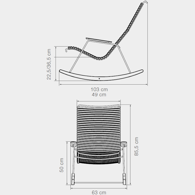 HOUE Click Rocking Chair - Black - Thirty Percent Discount