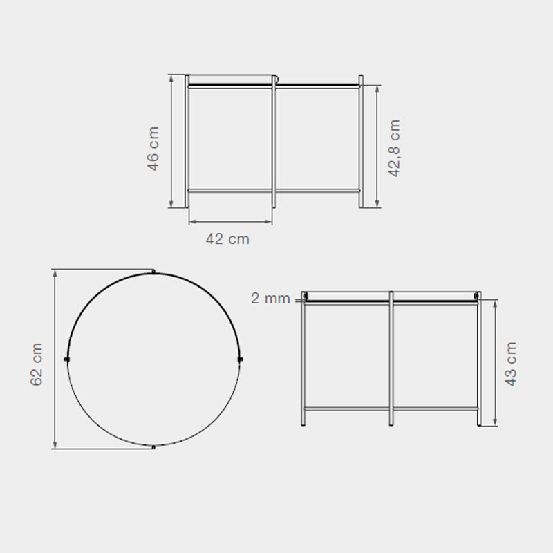 HOUE Edge Table - Black - Ø62 CM - Thirty Percent Discount