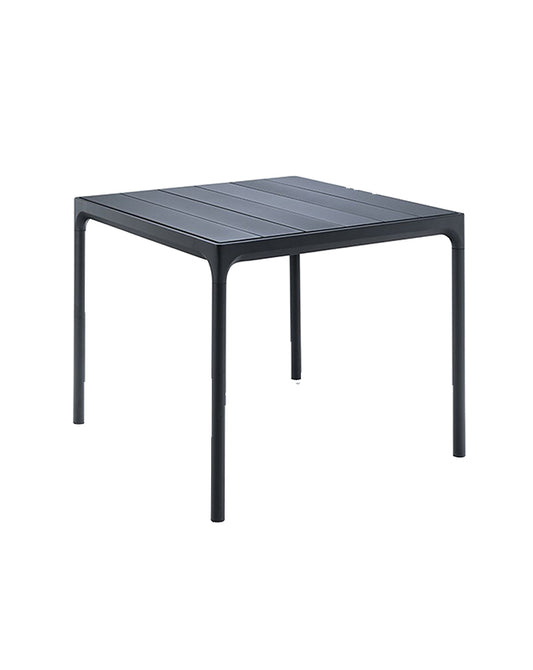 HOUE Four Dining Table - Black Aluminium - 90x90 cm
