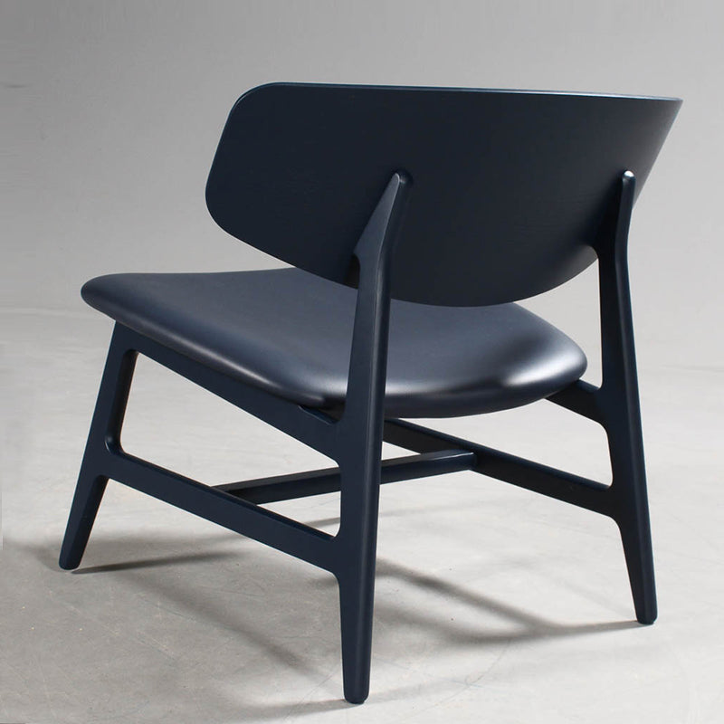 HOUE Siko Lounge Chair - Black Oak - Black Leather - Pair of 2