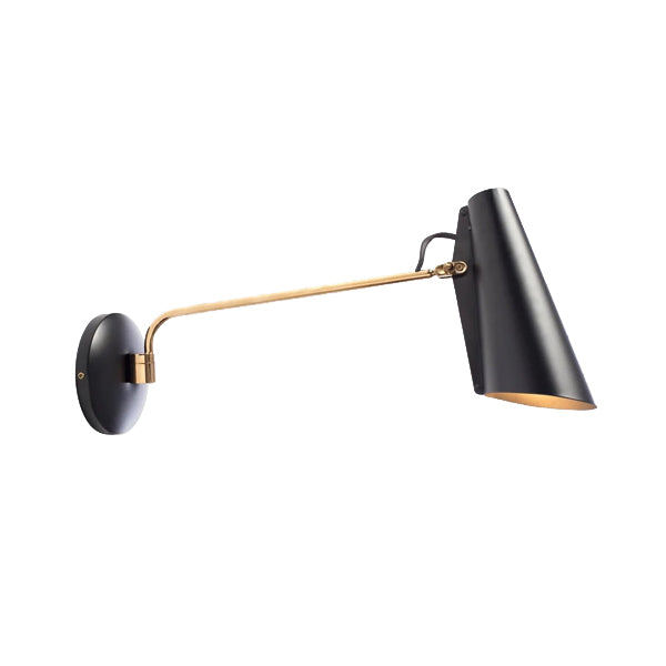 NORTHERN Birdy Wall Lamp - Black & Brass - Twenty Five Percent Discount