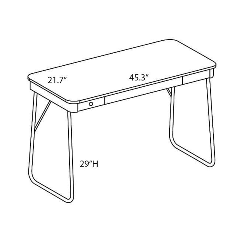 SKOVBY SM130 Desk - Oak White Oiled, White Laminate Top, Leg in Brush Steel- 20% OFF