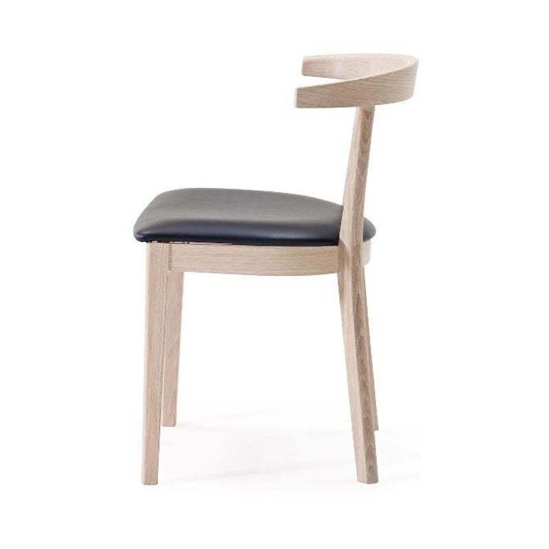 SKOVBY SM52 Chair - Oak White Oil w/Nougat Leather - Set of 2 - 20% OFF