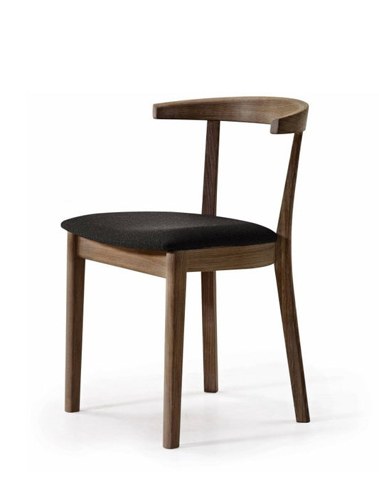 SKOVBY SM52 Chair - Walnut w/Black Leather - Set of 2 - 20% OFF