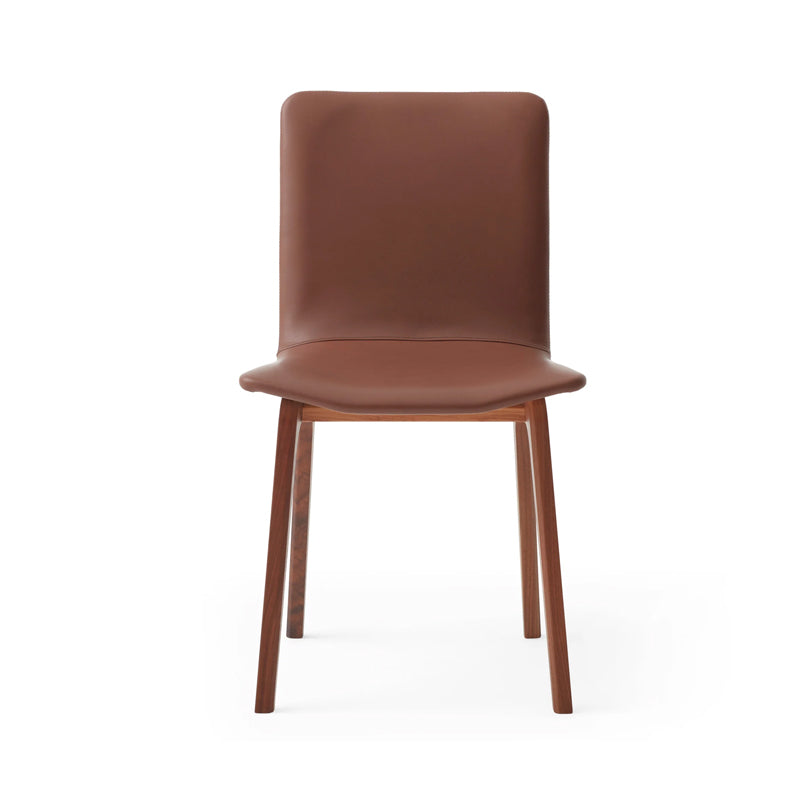 SKOVBY SM811 Chair - Walnut Oil w/Calvados Leather Seat - Set of 2 - 20% OFF