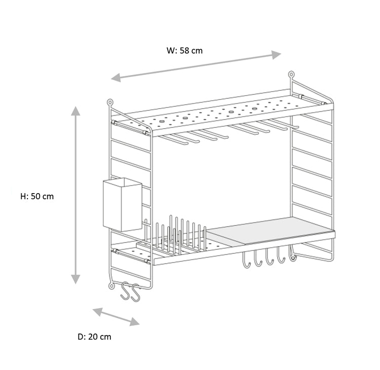 STRING Kitchen In A Box - White | White