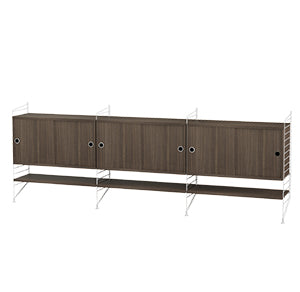 STRING Living Room F - Walnut 240x85x30cm